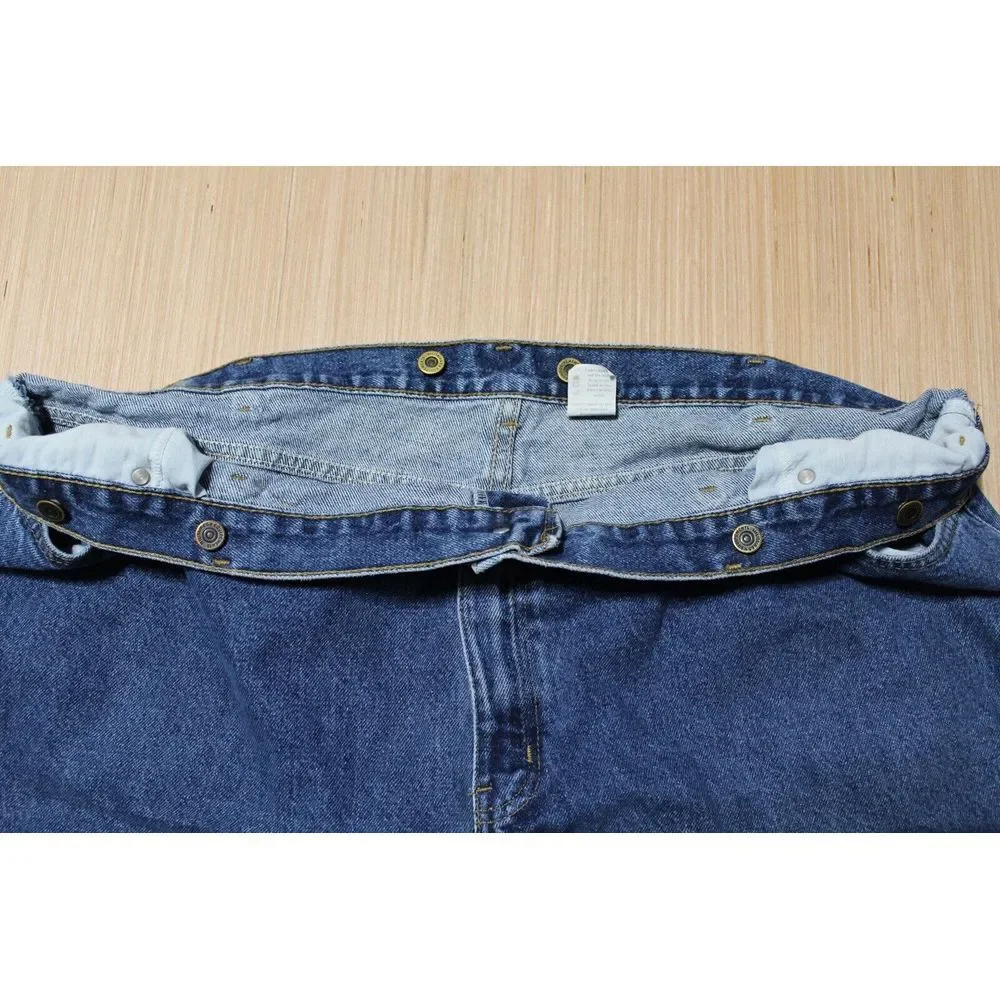 Vintage Faded Glory Men's 48x30 Relaxed Fit Straight Leg Denim Jeans Y2K‎ Baggy